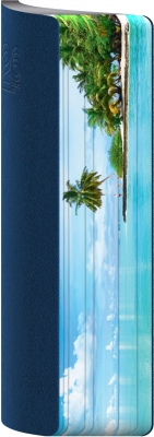 Agenda Herlitz datata 2026, A5, 352 pagini, coperta din piele sintetica, Premium Deluxe Loreto, culoare albastru, margini tiparite ghost